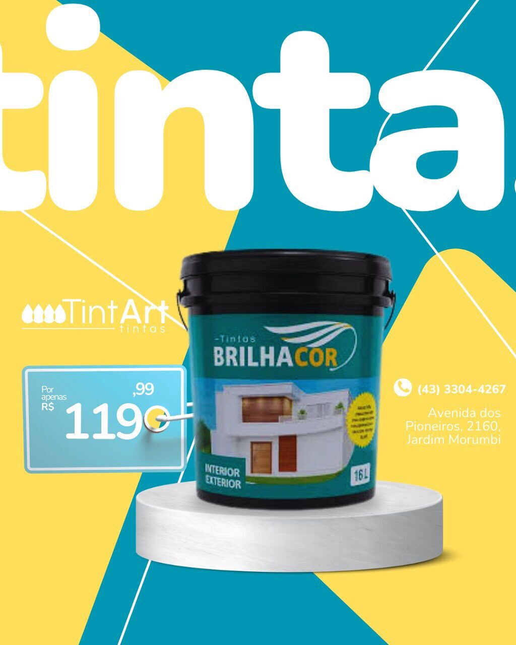 Instagram post from tintartlondrina. This post is in position 1.